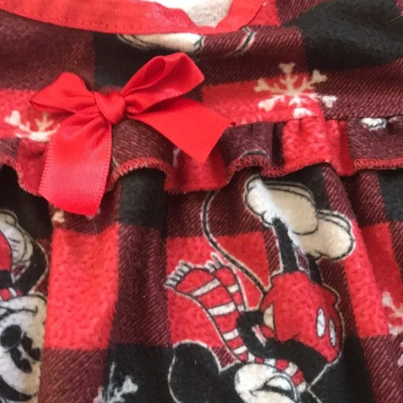 Disney Red and Black Mickey Mouse Kids Nightgown - Picture 4 of 6